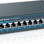 YuanLey Conmutador PoE Gigabit de 8 Puertos con Enlace Ascendente de 2 Gigabit