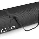 CAP Barbell 1/2-Inch High Density Exercise Yoga Mat with Strap | Multiple Options