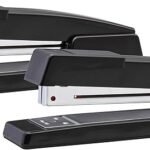 Bostitch Engrapadora ejecutiva de tira completa, capacidad para 20 hojas, construcción totalmente metálica, doble clinch, paquete de 2