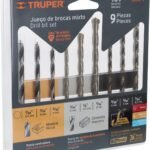 Truper 1 Count Drill Bit Set, JBMX-9, 9-Pc Assorted