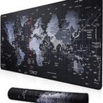 XXL Professional Large Mouse Pad & Computer Game Mouse Mat (35.4×15.7×0.1IN, Map) (90 * 40 Map)