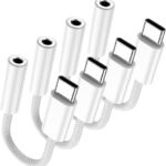 Jack Adapter Fidioto 4 Pack USB-C to 3.5 mm