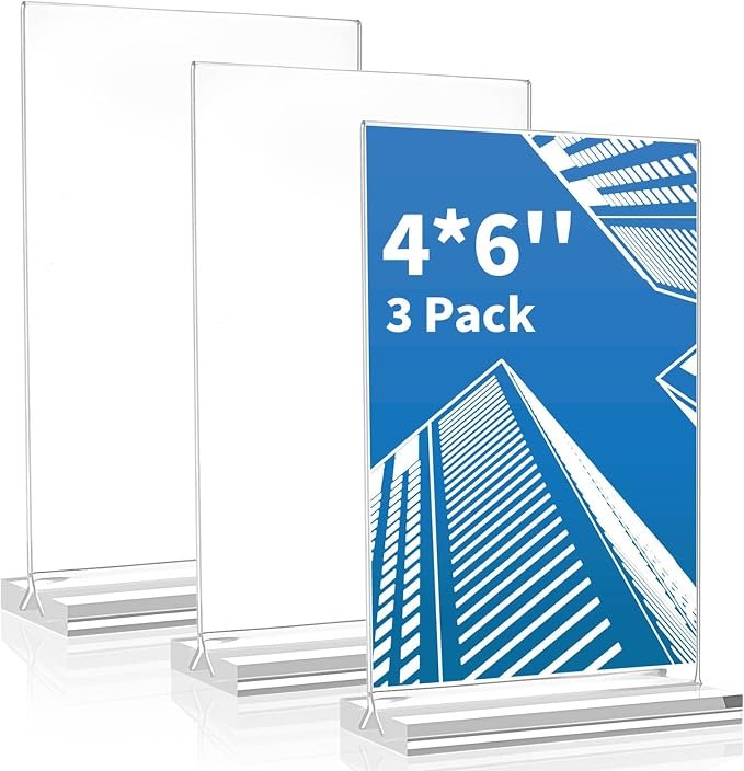 Acrilico 4×6 Pack de 3